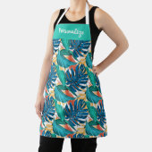 Tablier Foliage tropical Feuille Floral Cuisine féminine (Insitu)