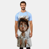 Tablier Folie du matin : Café d'abord, questions plus tard (Porté)