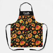 Tablier Folklore d'automne personnalisable (Recto)