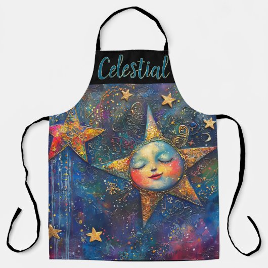 Tablier Folksy Celestial (Recto)
