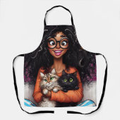 Tablier Folle des chats (Recto)