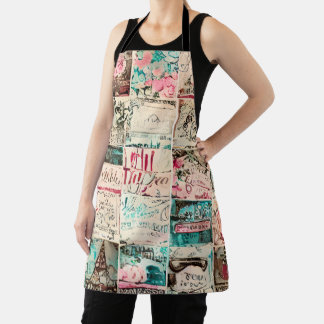 Tablier Fond de collage de peinture artistique moderne
