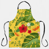 Tablier Fond de fleurs tropicales 10 (Recto)