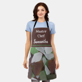 Tablier Fond de verre de mer Master Chef dans des couleurs (Porté)