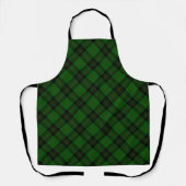 Tablier Forbes tartan vert noir plaid (Recto)