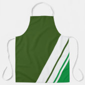 Tablier Forêt amusante Kelly Green Offset White Slange (Recto)