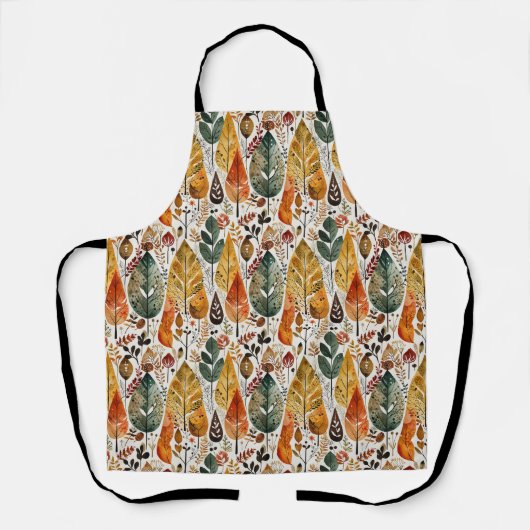 Tablier Forêt automnale du milieu du siècle (Recto)