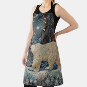 Tablier Forêt bohème d'hiver de l'ours blanc rétro (Insitu)