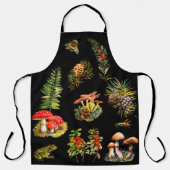 Tablier Forêt, champignons sauvages (Recto)