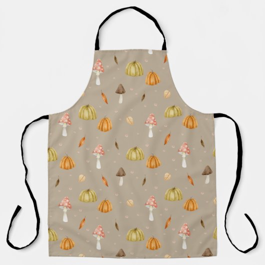 Tablier Forêt d'automne Motifs sans coutures (Recto)