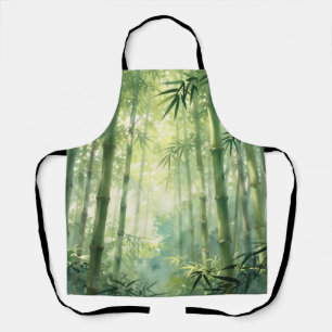 Tablier Forêt de bambou sereine lueur de brume