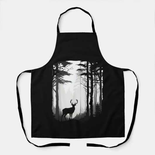 Tablier Forêt de cerfs faune (Recto)