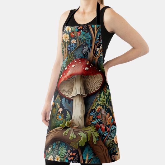 Tablier Forêt de champignons bohème rétro (Insitu)