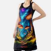 Tablier Forêt de champignons magique de minuit (Insitu)