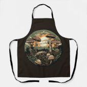 Tablier Forêt de champignons punk (Recto)