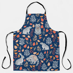 Tablier Forêt de fées d'art populaire scandinave.