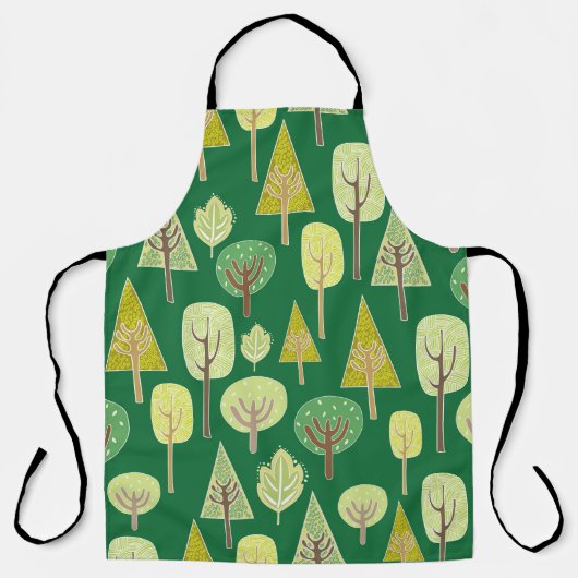 Tablier Forêt d'été : Conception inspirée par la nature (Recto)
