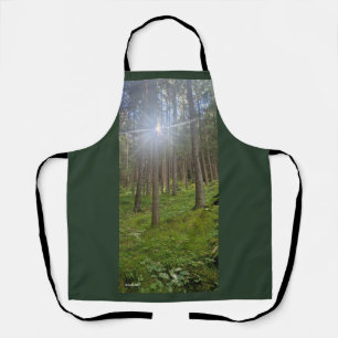 Tablier Forêt Ensoleillée - Photographie de Bois Vert