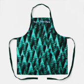 Tablier Forêt fractale verte (Recto)