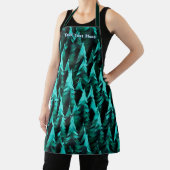 Tablier Forêt fractale verte (Insitu)