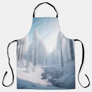 Tablier forêt hivernale