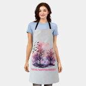 Tablier Forêt hôtelière Pastel (Porté)