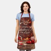 Tablier 'Forever Your Valentine' All-Over Print Apron (Porté)