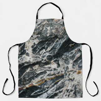 Tablier Formation de roche blanche et noire