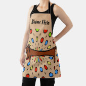 Tablier Forme Abstraite, dachshund ajouter du texte, tabli (Insitu)