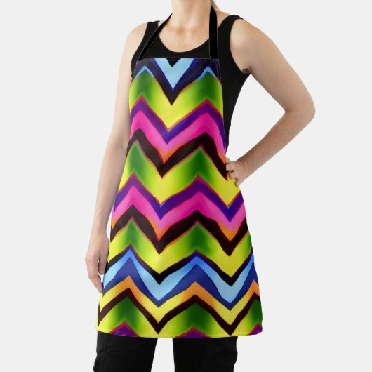 Tablier Forme V colorée Motif transparent (Insitu)