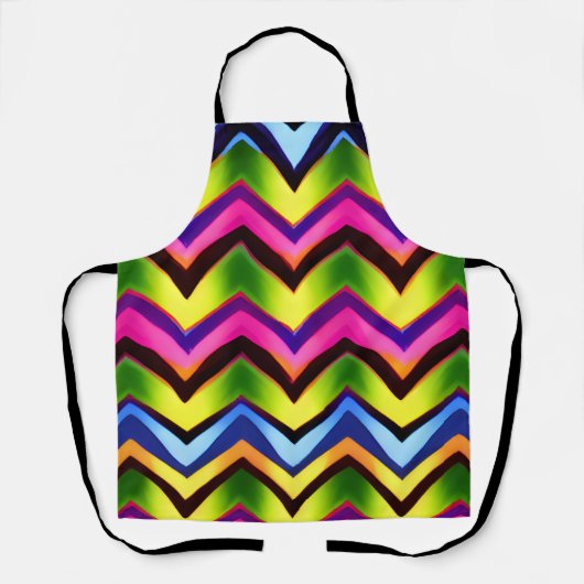 Tablier Forme V colorée Motif transparent (Recto)