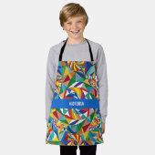 Tablier Formes Abstraites Rainbow Custom Motif (Porté)