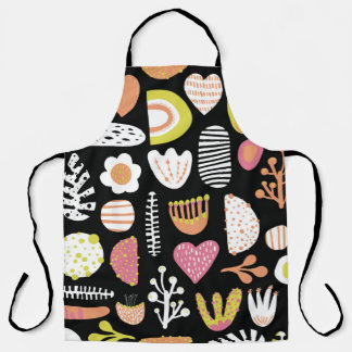 Tablier Formes abstraites sans couture coloré vintage enfa
