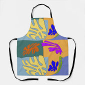 Tablier Formes Abstraites, style Matisse, ajouter du texte (Recto)