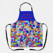 Tablier Formes Abstraites, style Matisse, ajouter du texte (Recto)