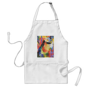 Tablier Formes brisées par Franz Marc, Art abstrait vintag
