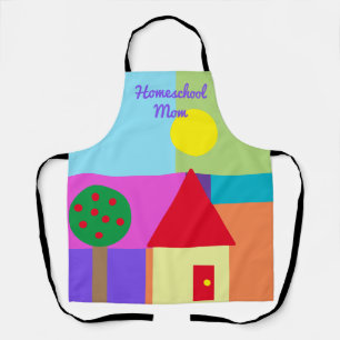 Tablier Formes colorées Homeschool Mom Apron