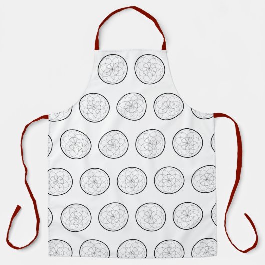 Tablier formes géométriques dans l'art (Recto)