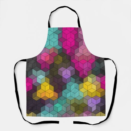 Tablier formes hexagones géométriques modernes Abstraites (Recto)