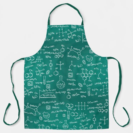 Tablier Formules de chimie Sciences Geeks (Recto)