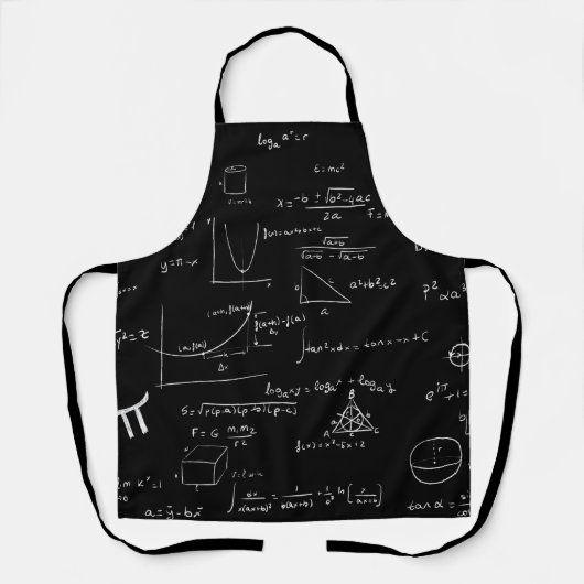 Tablier Formules et équations mathématiques manuscrites (Recto)