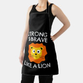 Tablier Fort et courageux comme un lion (Insitu)