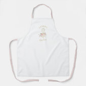 Tablier Fouet floral rustique élégant (Recto)