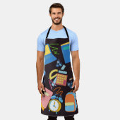 TABLIER FOURNITURE SCOLAIRE, MOTIF ÉTUDIANT (Porté)