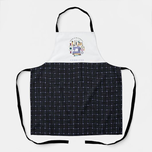 Tablier Fournitures et outils de couture modernes Motif (Recto)