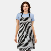 Tablier Fourrure zébrée (Porté)