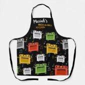 Tablier Fours de danse rock n roll cuisine personnalisée (Recto)