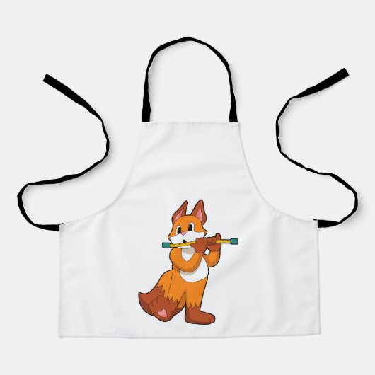 Tablier Fox à la musique avec Flute.PNG (Recto)