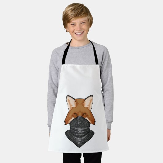 Tablier Fox en bandit avec Kerchief (Porté)