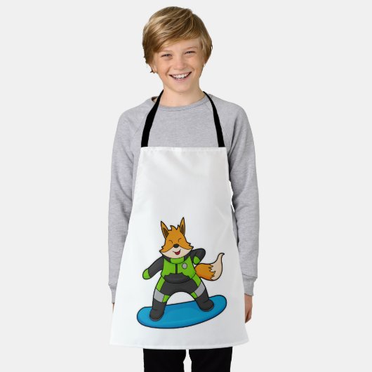 Tablier Fox en Snowboard avec Snowboard (Porté)